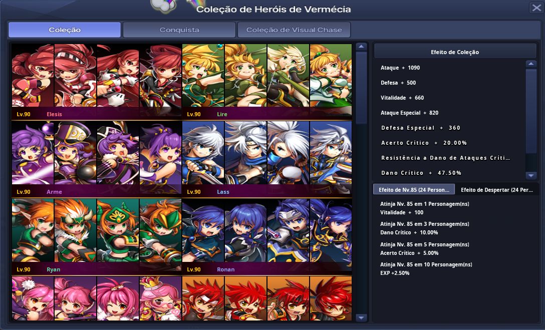 GRAND CHASE CLASSIC FULL 90 + DESPERTAR 24 CHAR