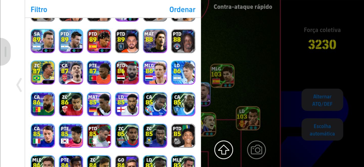 CONTA eFOOTBALL À VENDA FORÇA 3230 + ELENCO FORTE!
