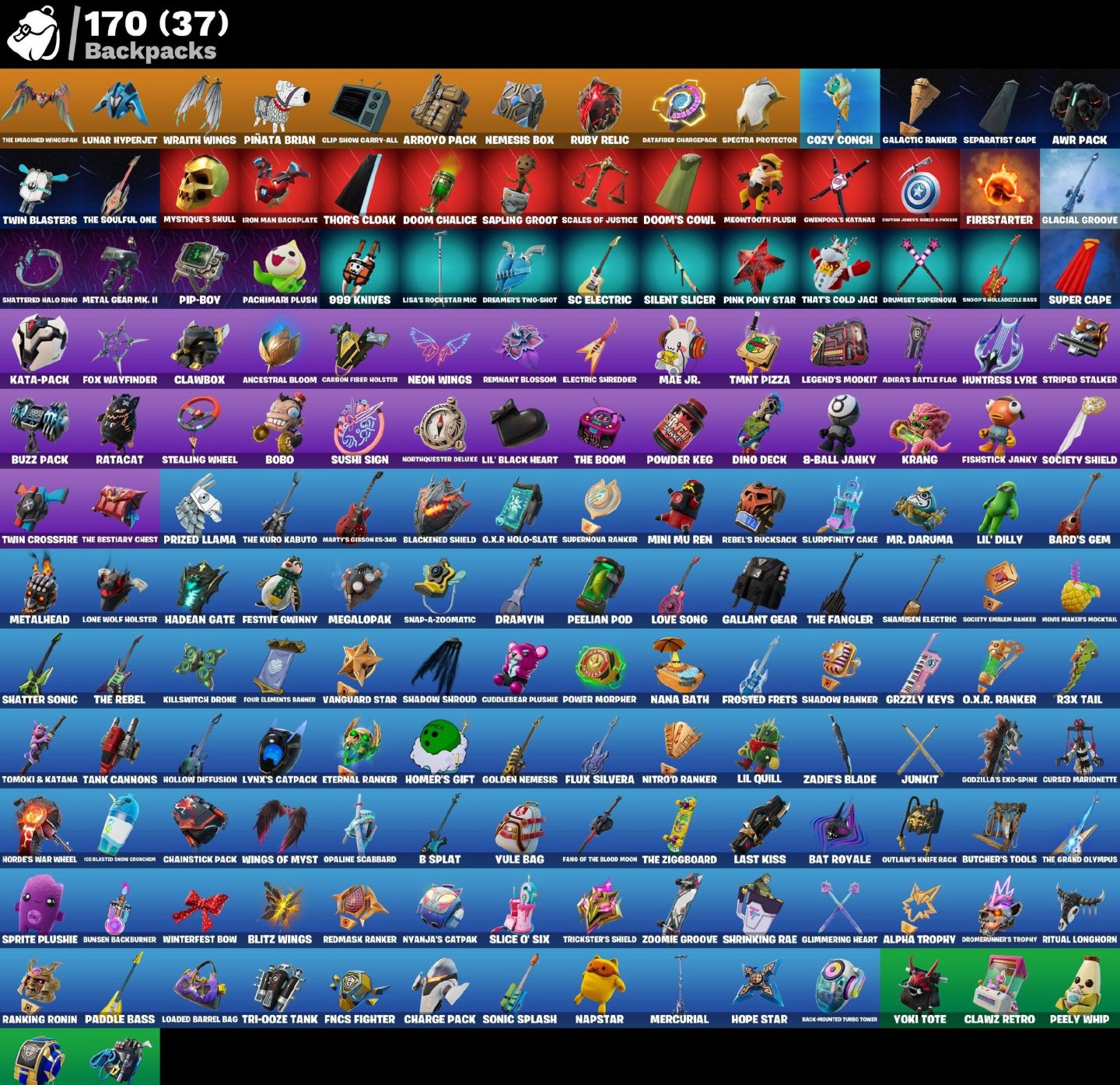 Conta Fortnite 48 SKINS / TIKI TRACKLER / MYSTIQUE/TEMPESTADE/TEMPESTADE/PETER G