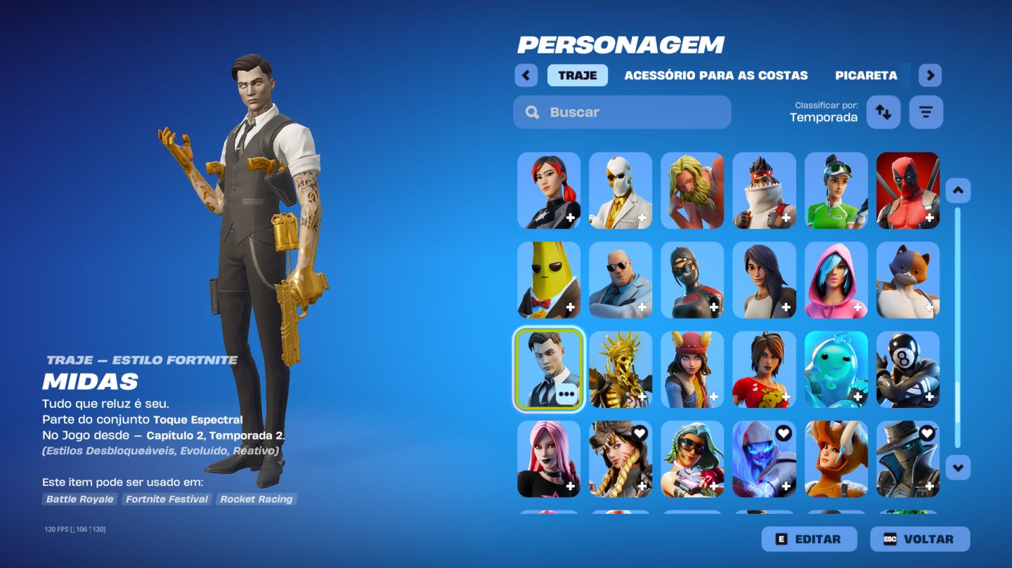 Conta fortnite - Skins raras - Salve o mundo fundador + EPIC FULL