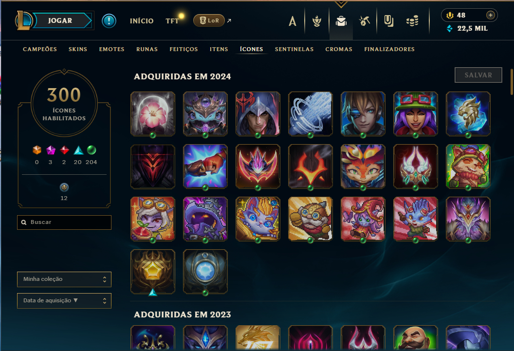 CONTA LEAGUE OF LEGENDS
