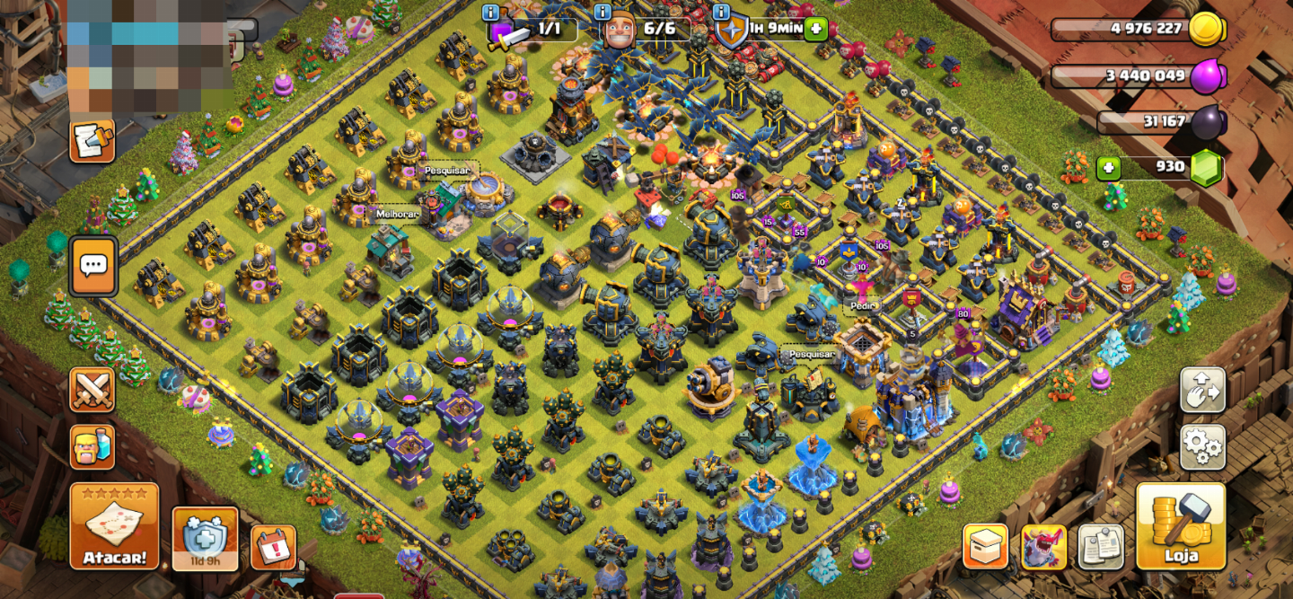 CV18 QUASE FULL - CLASH OF CLANS