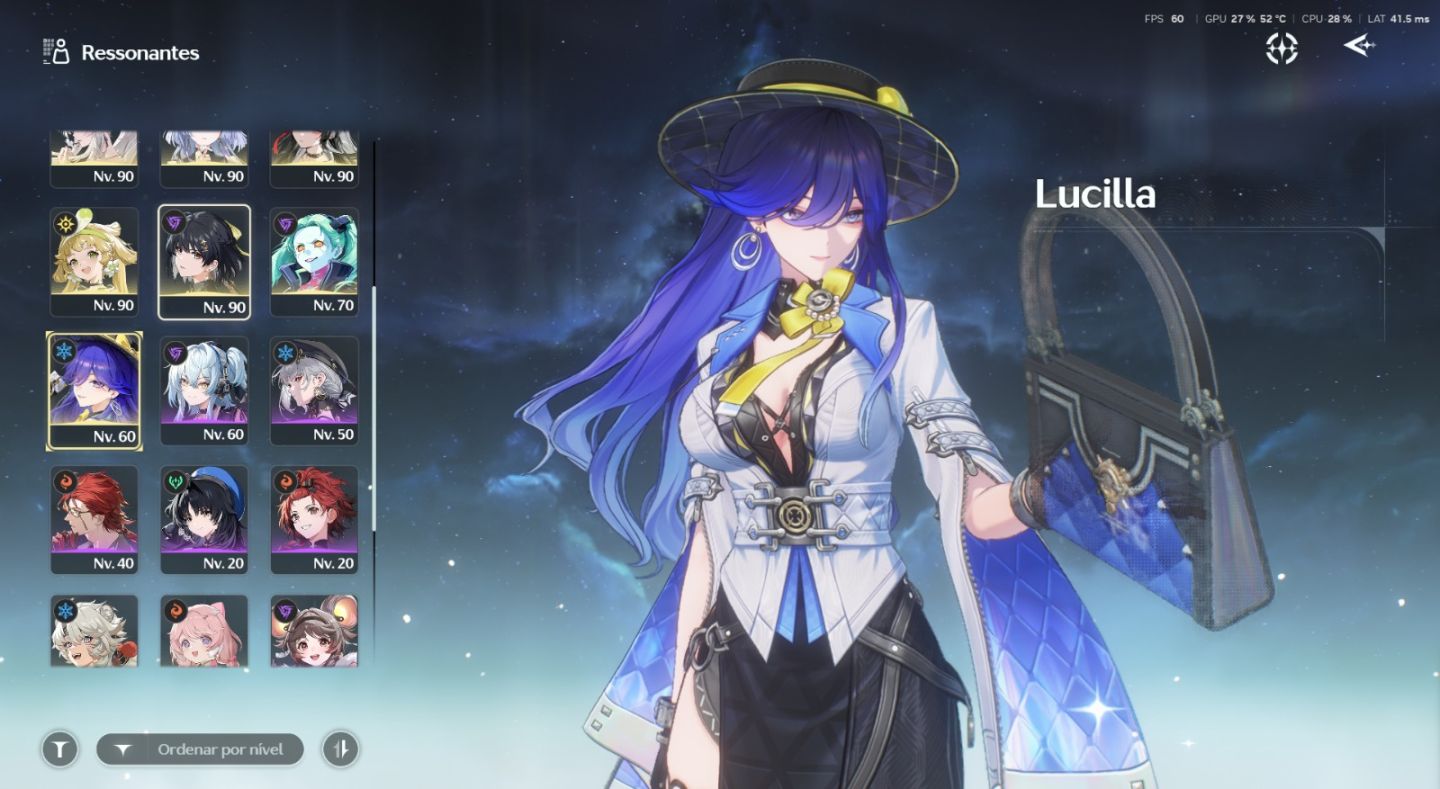 Conta wuthering waves end game nível 67