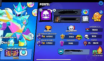 (PROMOÇÃO) VENDA CONTA RARA BRAWL STARS (ALTO NÍVEL)