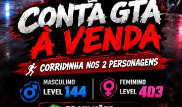 Conta com corridinha nos 2 personagem PS5