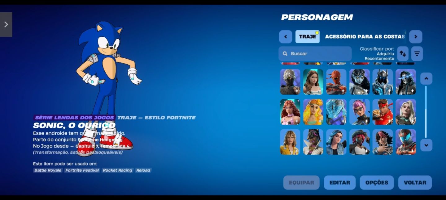 Conta de fortnite com clubes