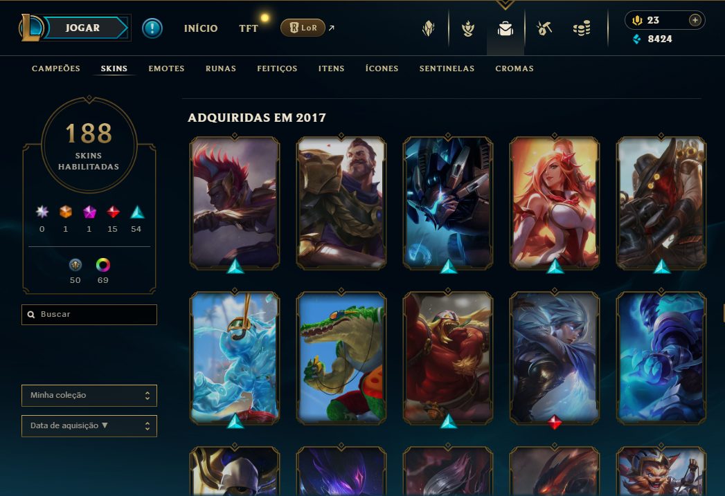 Conta LoL Desde 2013 com Diversas Variedades ! Full Acesso
