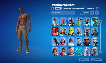 CONTA FORTNITE COM TRAVIS E MUITO MAIS!