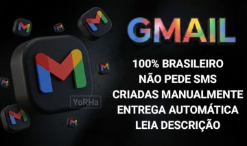 CONTAS GOOGLE GMAIL [+BR] [+SEM SMS] [+ENTREGA AUTO]