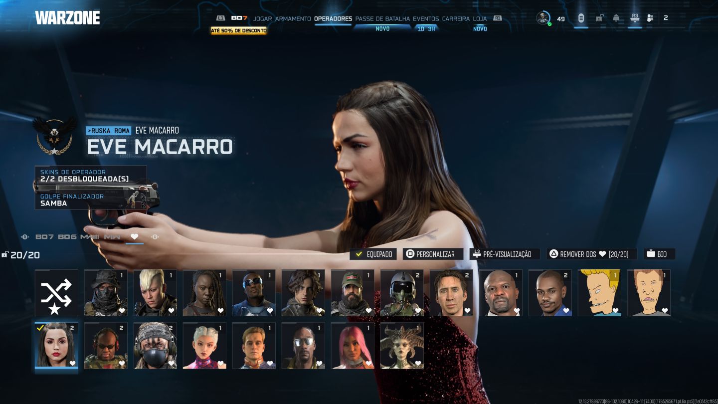 Conta rara warzone capitao patria