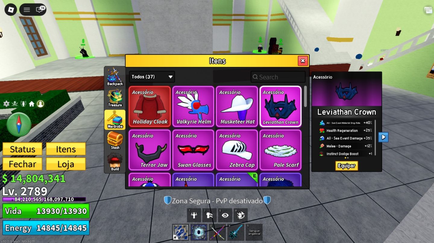 CONTA BLOX FRUITS 2789 | 4 PERM | CDK | V4 | ITENS RAROS