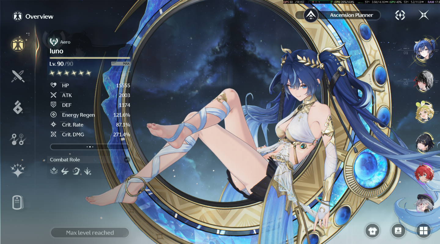 CONTA RANK 70 WUWA IUNO S6R2 + CHISA S0R1+Cartethyia S0R1