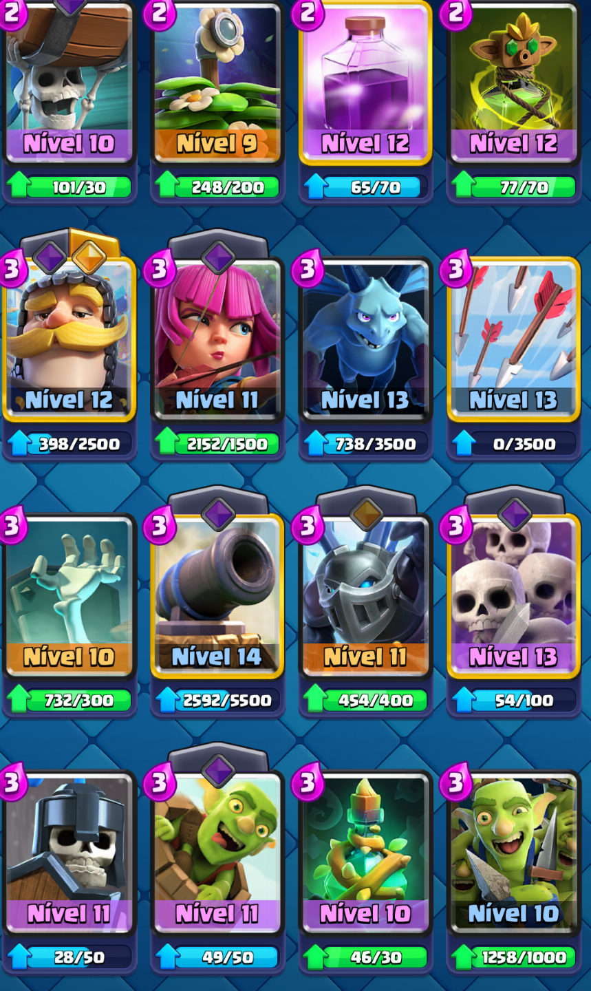 CONTA CLASH ROYALE 9K DE TROFÉUS COM MINI PEKKA NÍVEL 16