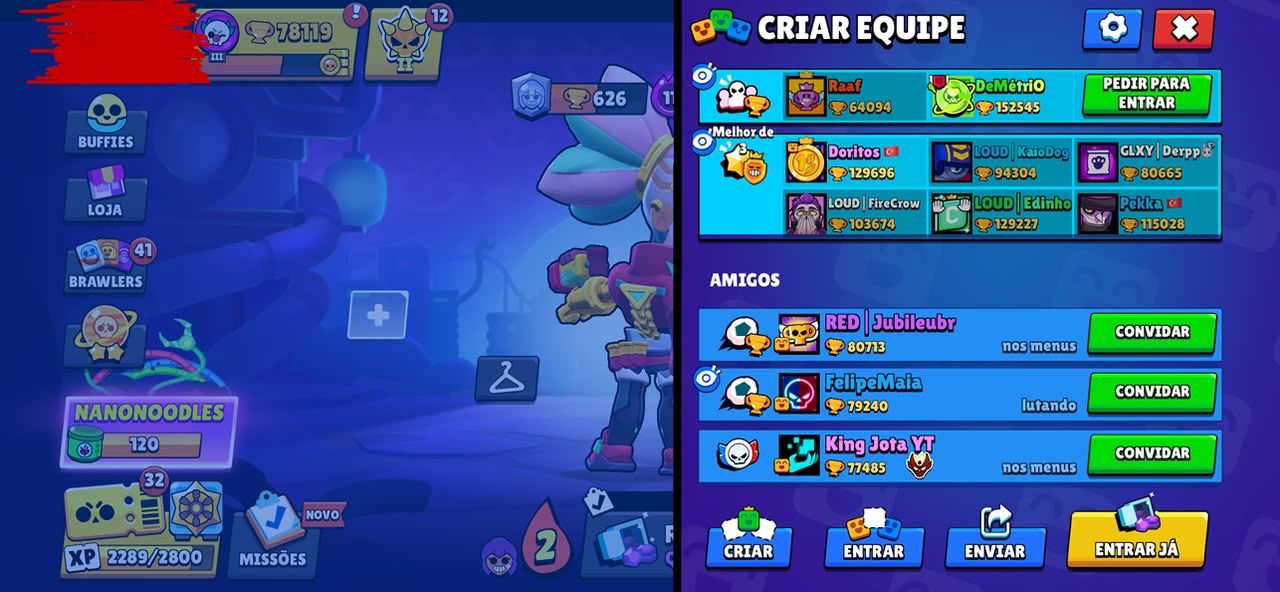 CONTA BRAWL STARS 2018 | 104/104 BRAWLERS | 342 SKINS | 78K TROFÉUS | 500 GEMAS