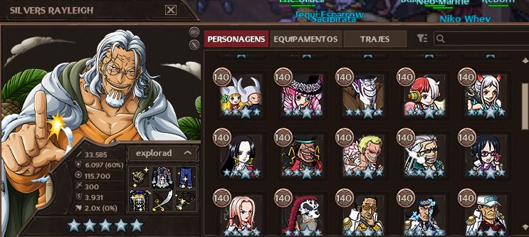 14K DE TRIP/CONTA COM RAYLEIGH E SET DO HAWKINS+16 GLA-GRAND LINE ADVENTURES