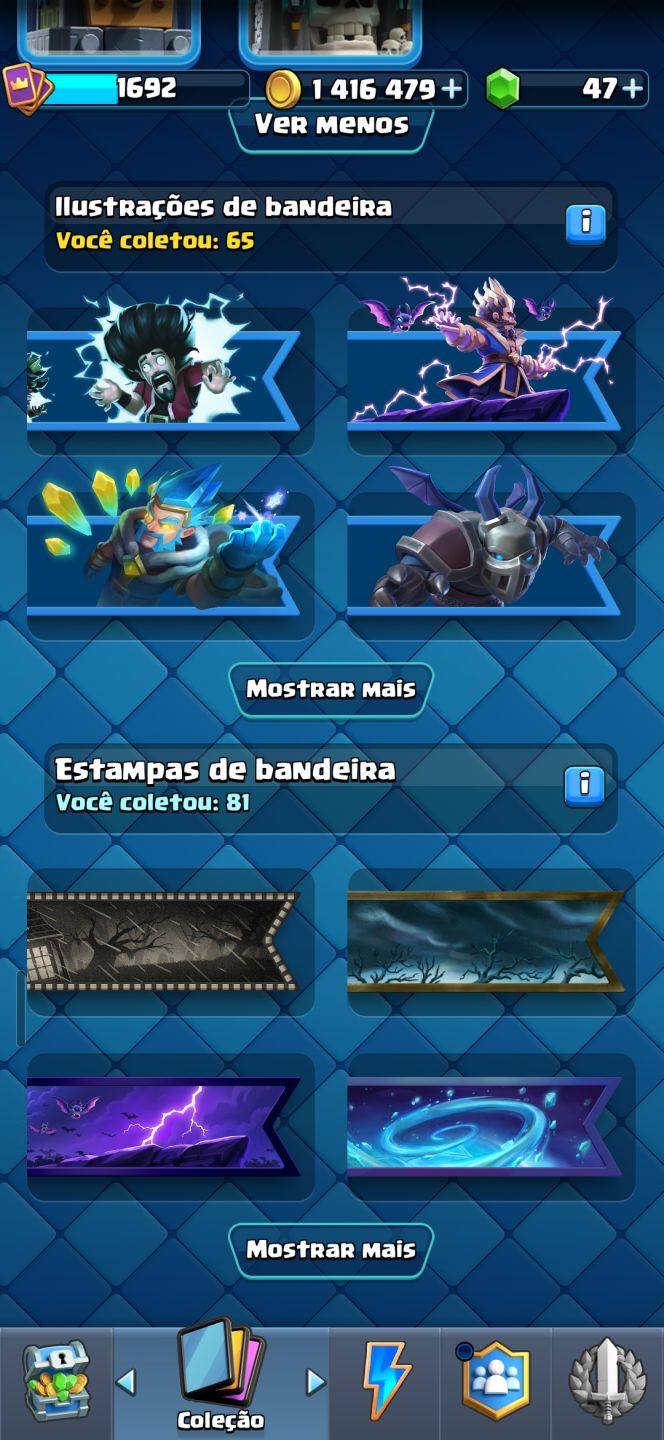 CONTA CLASH ROYALE 1 MILHÃO DE OURO - 10 ANOS - 10K TROFÉUS