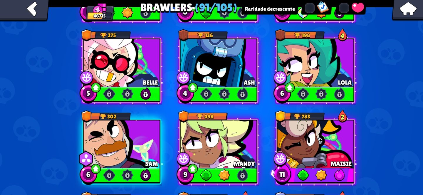 Conta de Brawl stars 46K de troféus