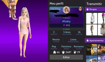 Conta feminino de 5 anos com varios itens raros