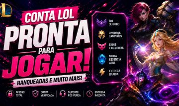 CONTA SMURF LEAGUE OF LEGENDS BR | ACESSO COMPLETO | ENTREGA INSTANTÂNEA