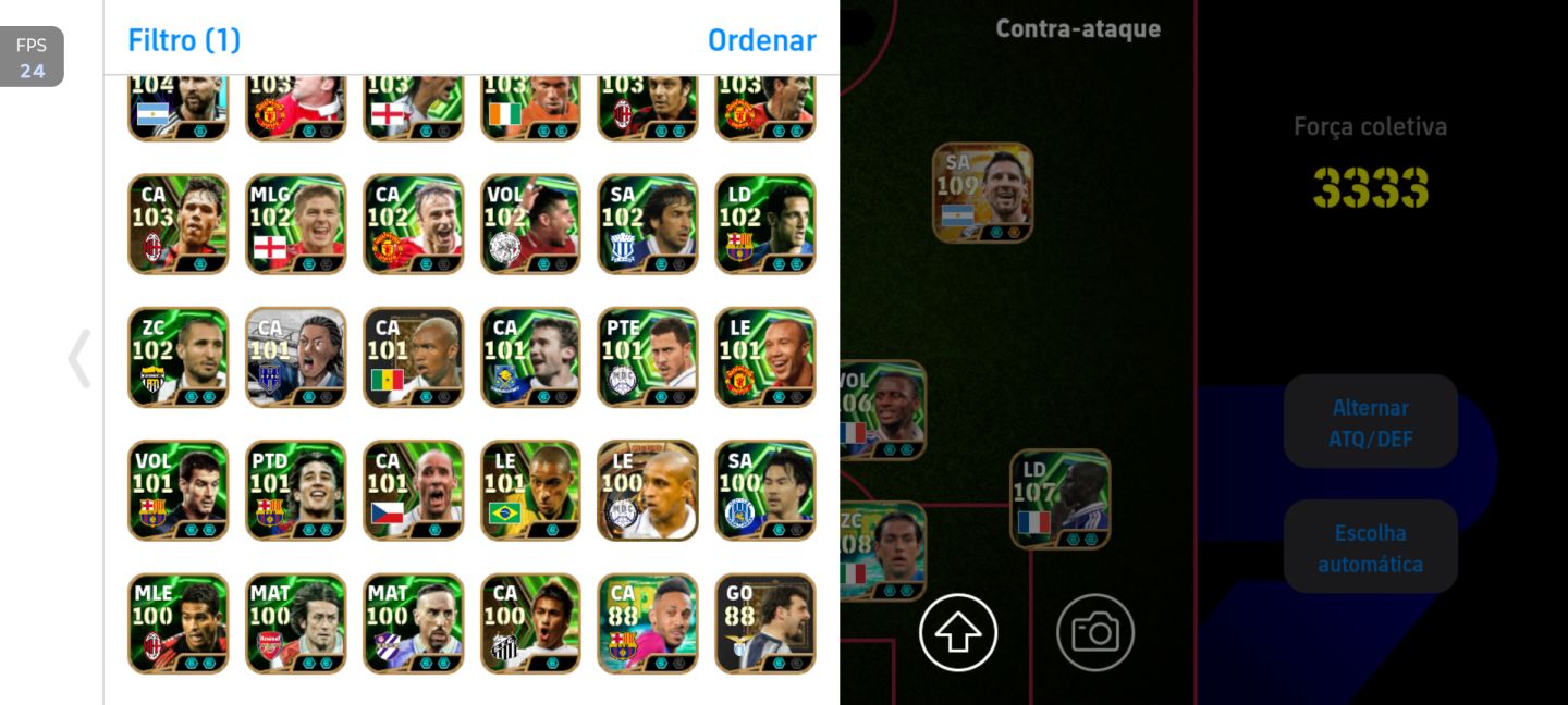 Conta efootball com 3337 de força (valor negociável)