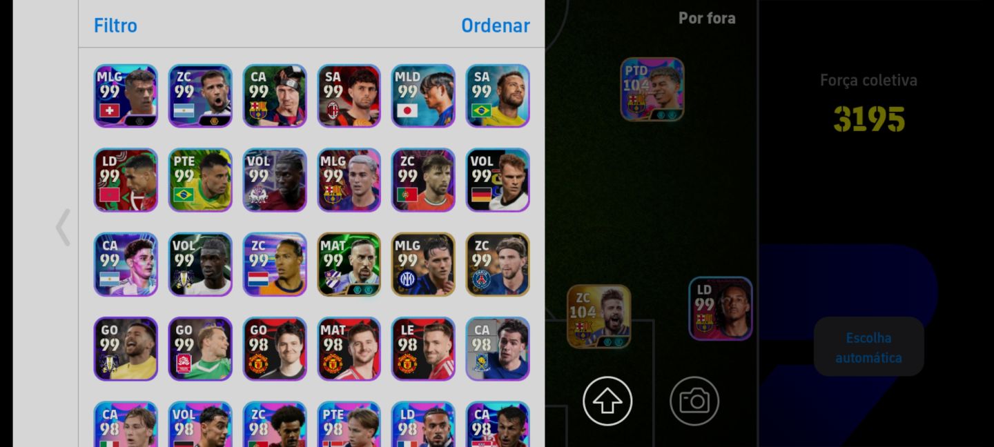 Neymar 107 Barcelona, Pique Raro, Vitinha 106, Odegaard 105, Bebedouro e Basten.