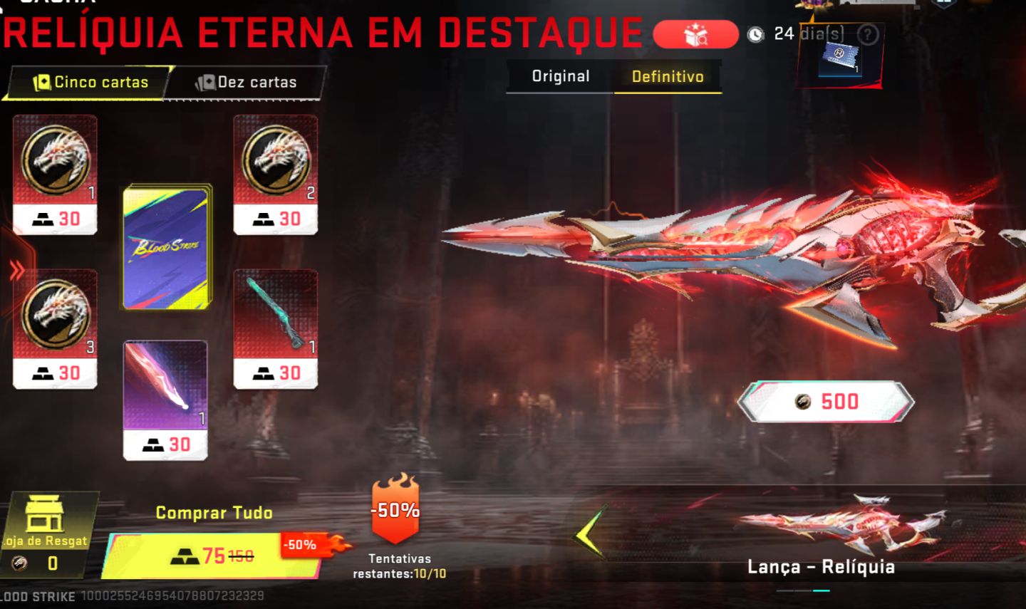Conta Nível 1 Bloodstrike