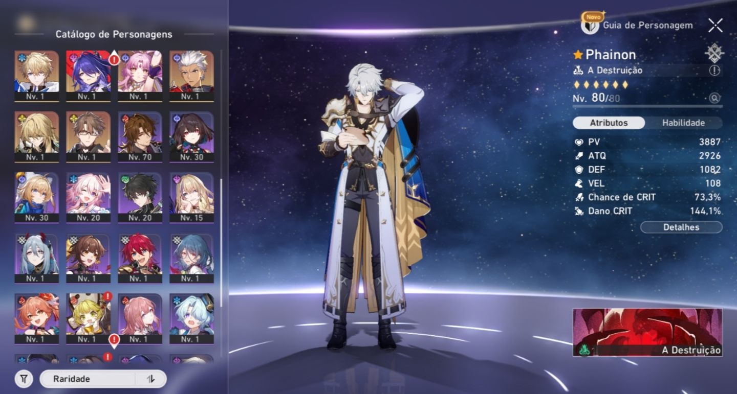 Conta genshin impact e honkai star rail muito upadas e com muito Farm potencial