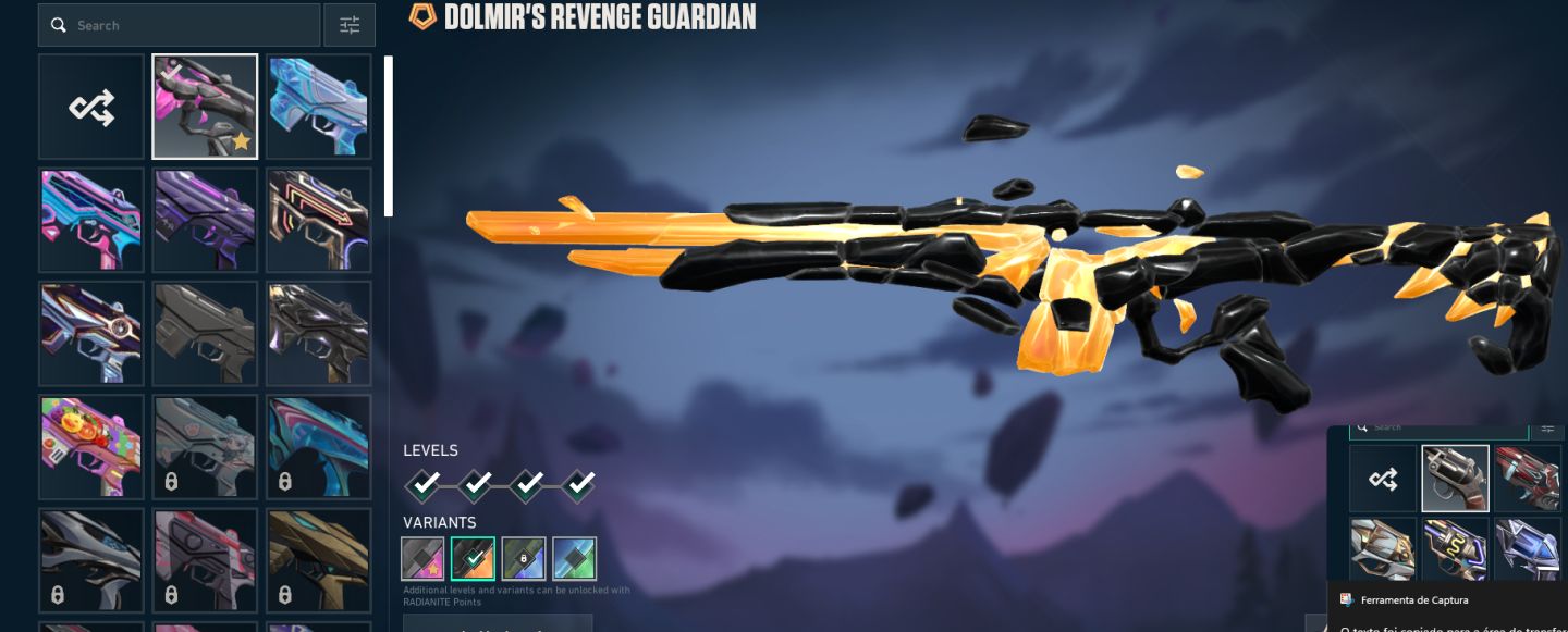 Valorant ASC 3 Varias Skins +2000 gastos