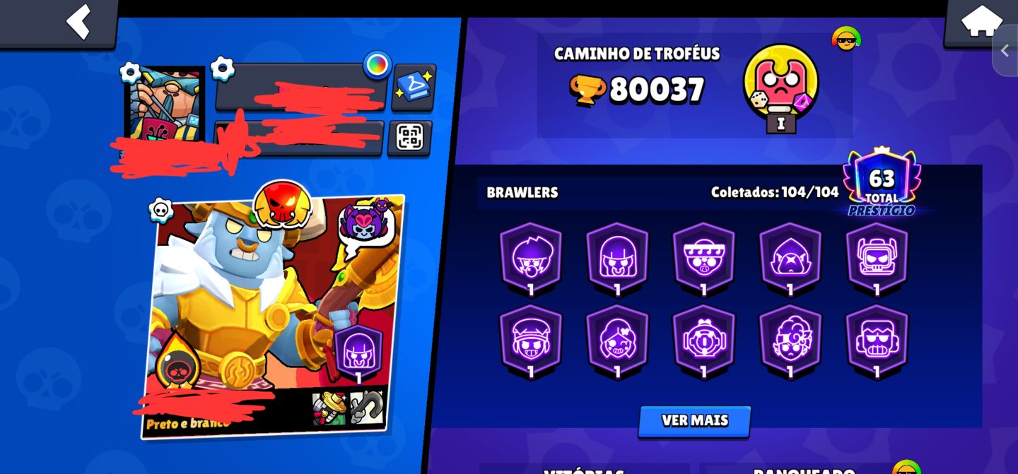 Conta Brawl nivel competitivo