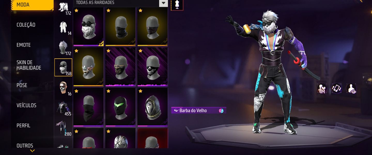 Conta FF Gemada e rara Prime 7!!