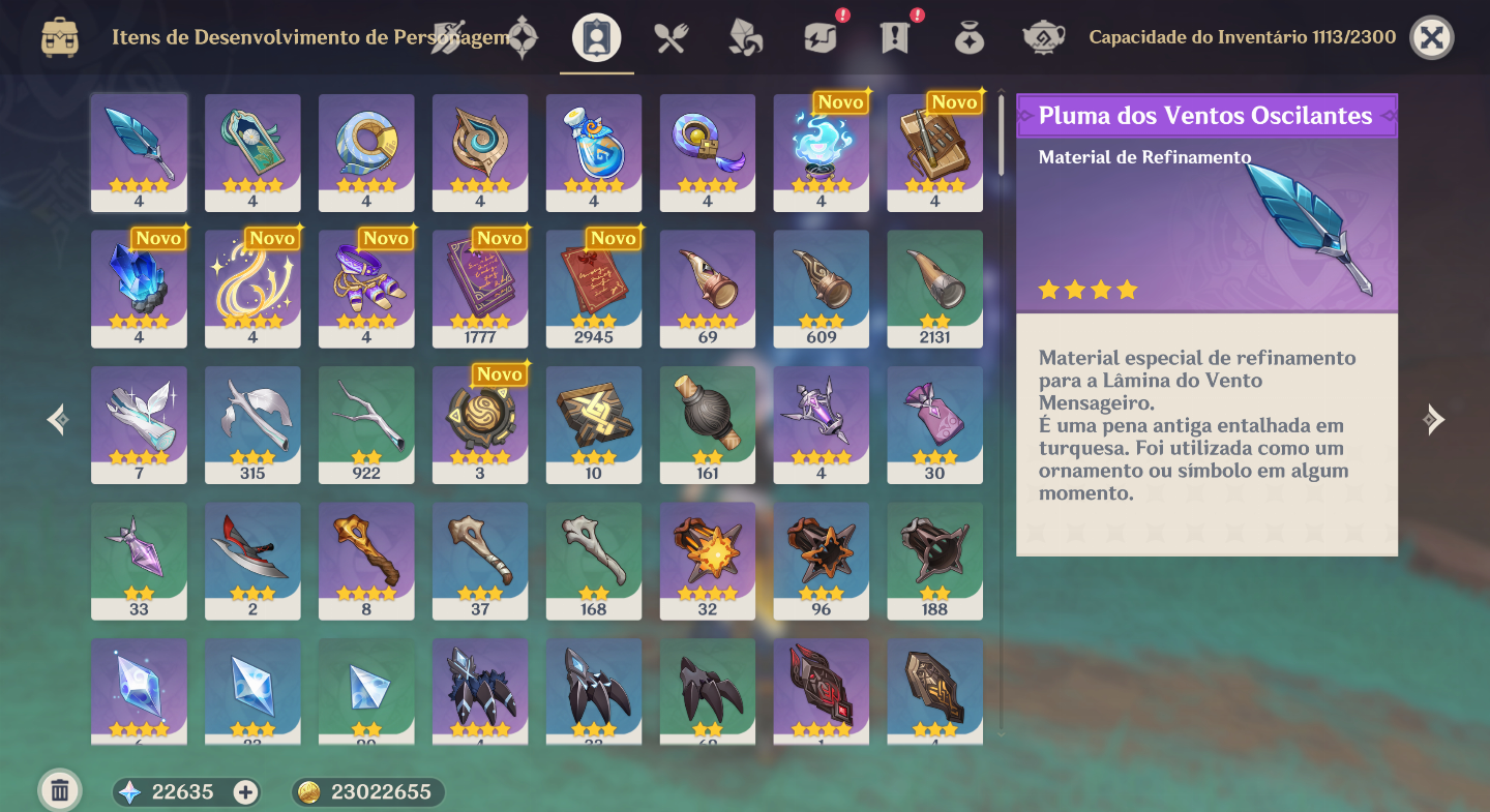 |Genshin AR60| 21K Gemas + 57 Personagens 5 + 16 Armas 5 Kinich top 2% Ganyu 3%
