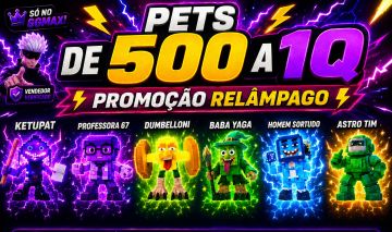 KICK A LUCK BLOCk, CHUTE UM BLOCO DA SORTE PETS 800T A 1.1Q PROMOÇÃO TUDO BARATO