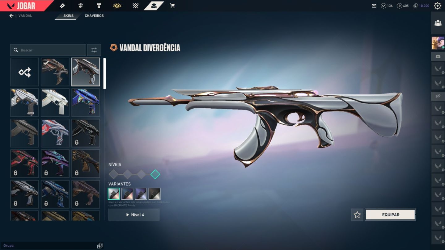 CONTA VALORANT PEAK ASCEDENTE 3 COM MUITAS SKINS TOP TIER