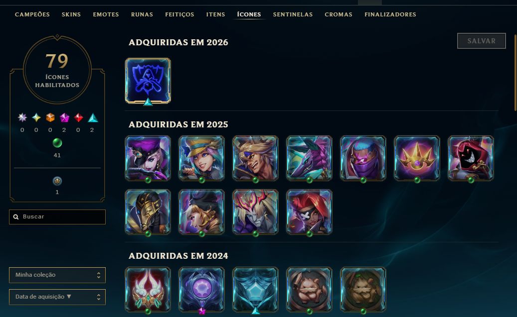 [Entrega Automática] Conta Lol Platina, 50 Skins, 1 Lendária, 14K Ea, 100%Segura