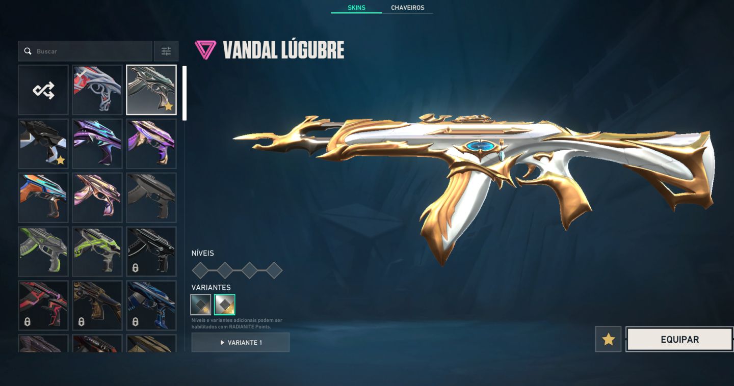 CONTA DE VALORANT NVL 157 (SKIN DE VANDAL, PHANTOM e Sobrando 442 VP, )