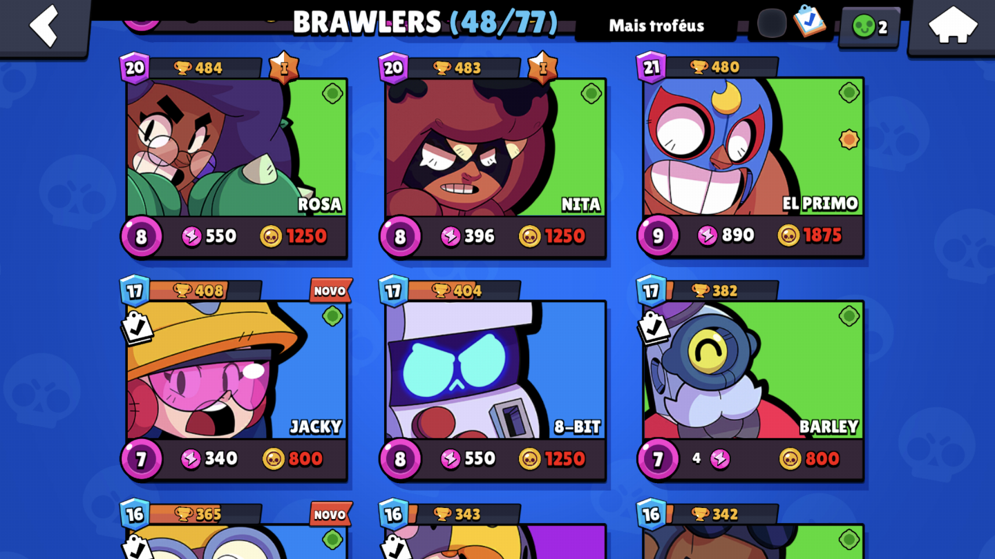 CONTA BRAWL STARS COM 14.700 TROFEUS,4 LENDARIOS, SKIN PRIMEIRO PASSE E MAIS