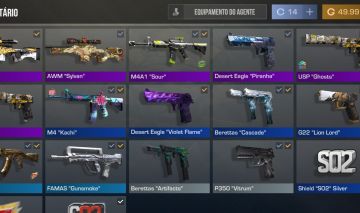 CONTA STANDOFF SMURF COM SKINS