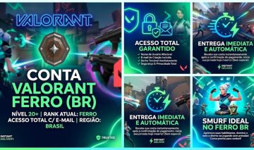 ACC VALORANT | Nível 20+ | Rank Atual: Ferro | Full acesso c/ E-mail vinculado