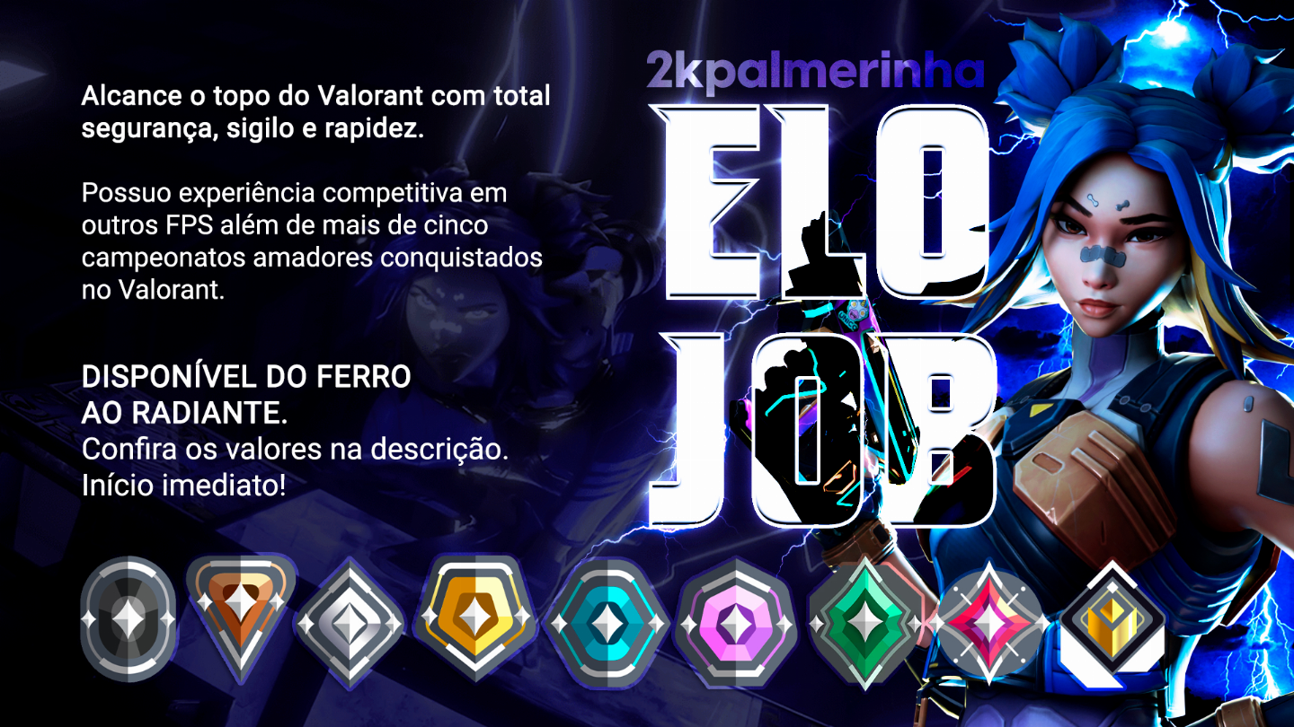 ELOJOB - DUOBOOST VALORANT - MAIS BARATO DO MERCADO