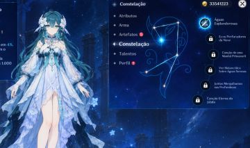 GENSHIN IMPACT - VODYANITSA C1 + BIS, MONA C1, VARESSA, ARMA E BONECO 5