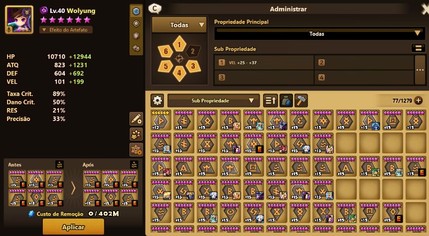 SUMMONERS WAR - GIANA + WOLYUNG + ZERATU + PONTOS