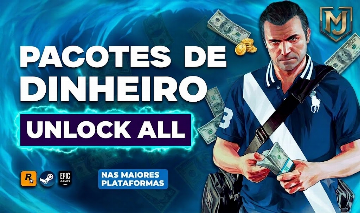 GTA 5 ONLINE PC - PACOTES DE DINHEIRO + UNLOCK ALL NO MESMO DIA