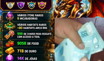 Dragon City FULL | +80 Habitats Arco-Íris, 99B de Chaves e Dragões VIP Conta ful