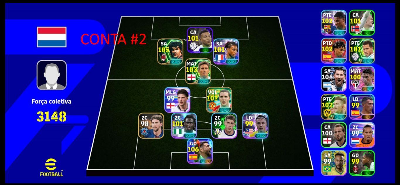 [Melhor Preço] Conta Efootball Mobile Com BIG TIME, EPICO e SHOWTIME