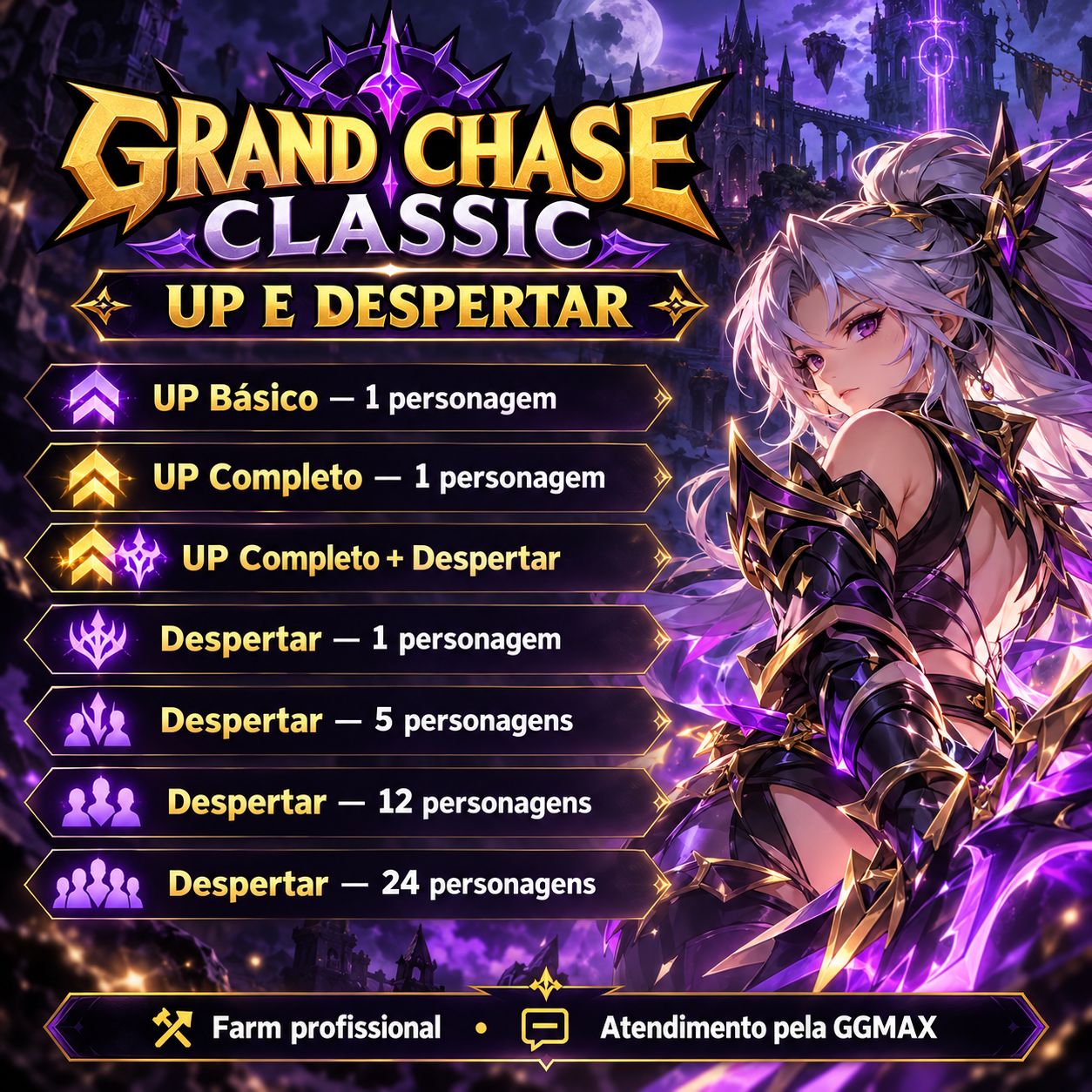 GRAND CHASE CLASSIC | FARM PROFISSIONAL | PACOTES E SERVIÇOS