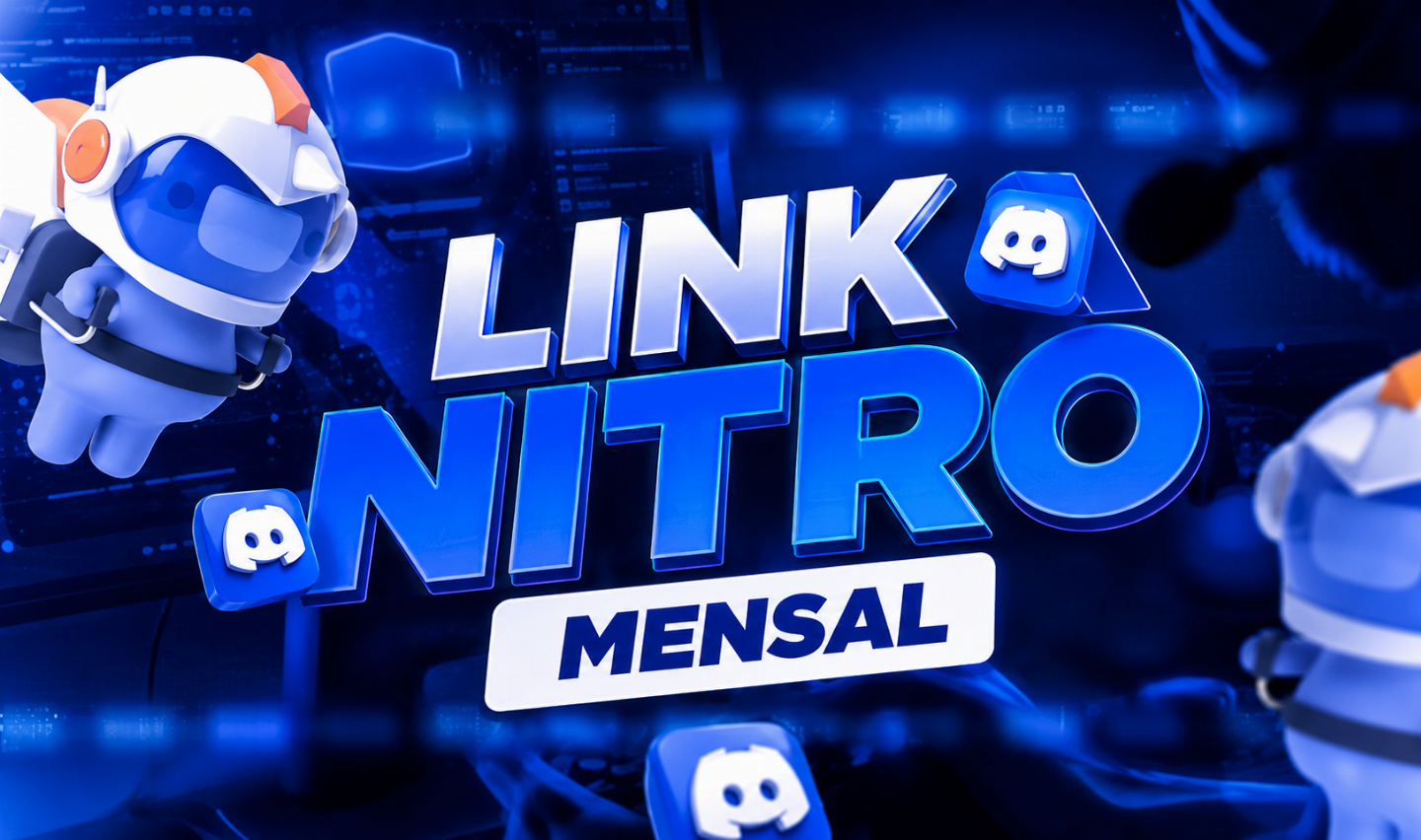 [90% OFF] DISCORD NITRO LINK / MENSAL / ATIVE NA SUA CONTA