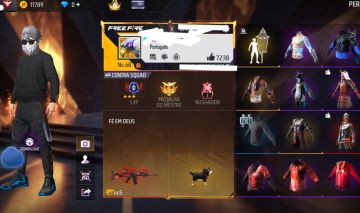 Conta Free Fire Gemada Angelical Passes Antigos Skins Raras
