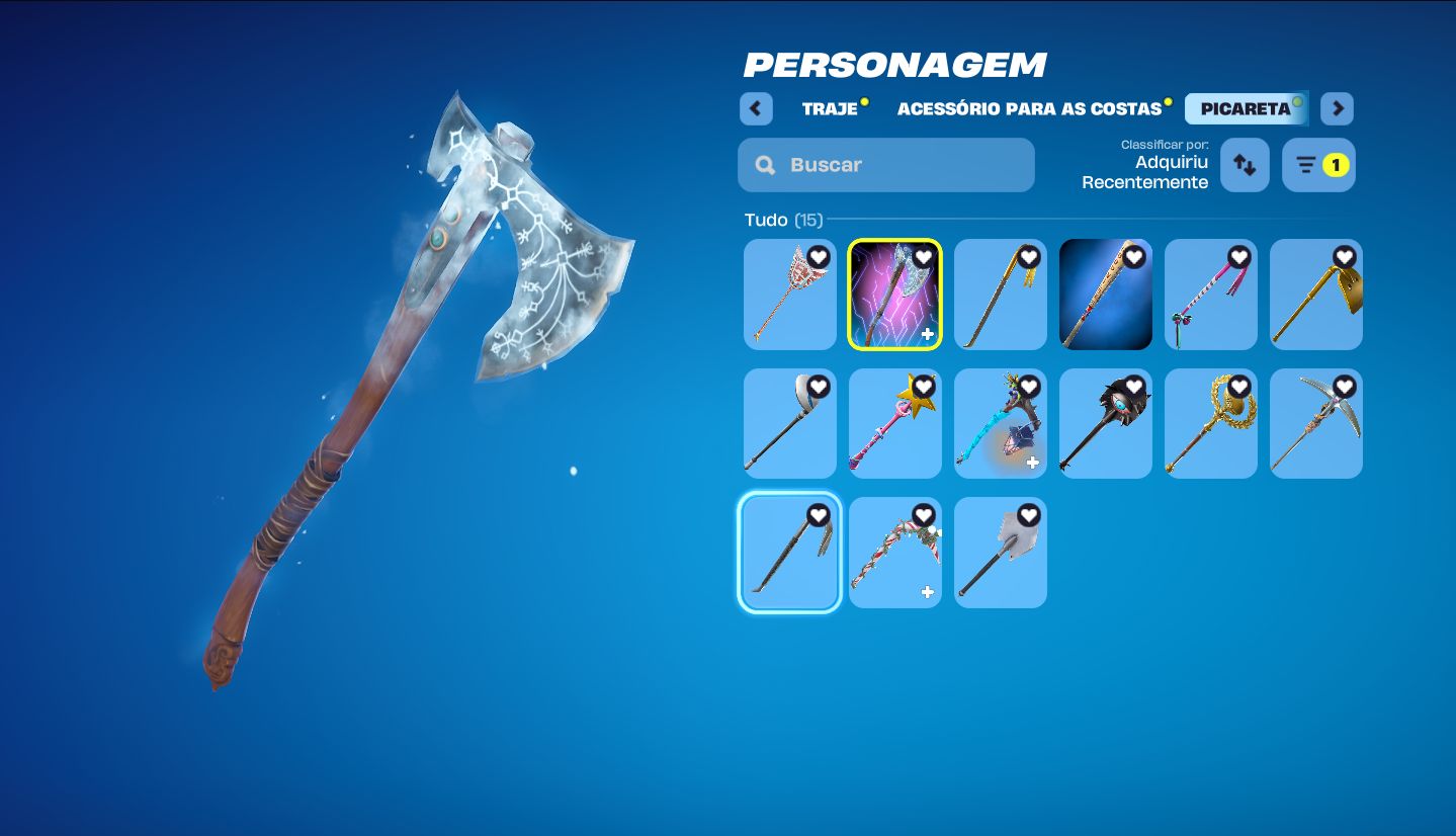 Conta OG de fortnite, machado do kratos, glow, e outras 150 skins