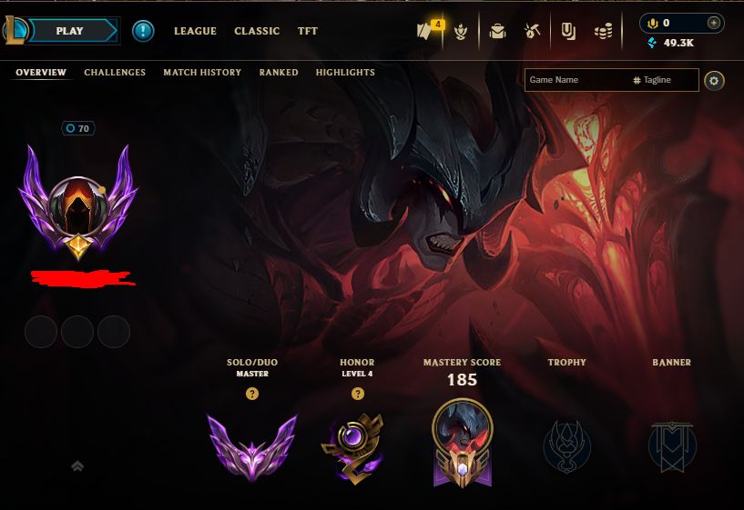 Conta lol mestre, muitas skins, full acesso