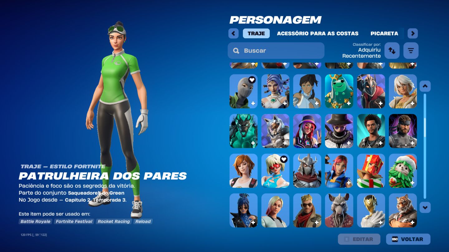 CONTA FORTNITE | 189 SKINS | PASSES ANTIGOS | MUITOS ITENS | CONTA COMPLETA
